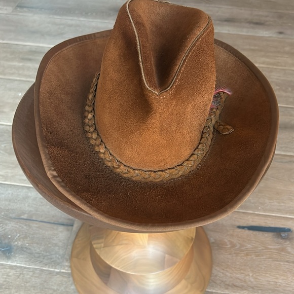 Skullys Vintage Leather Cowboy Hat - Picture 2 of 4